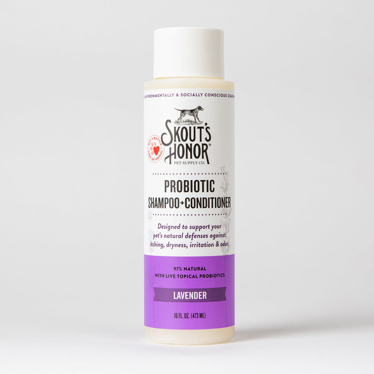 Skout's Honor Probiotic Shampoo + Conditioner Lavender 16oz