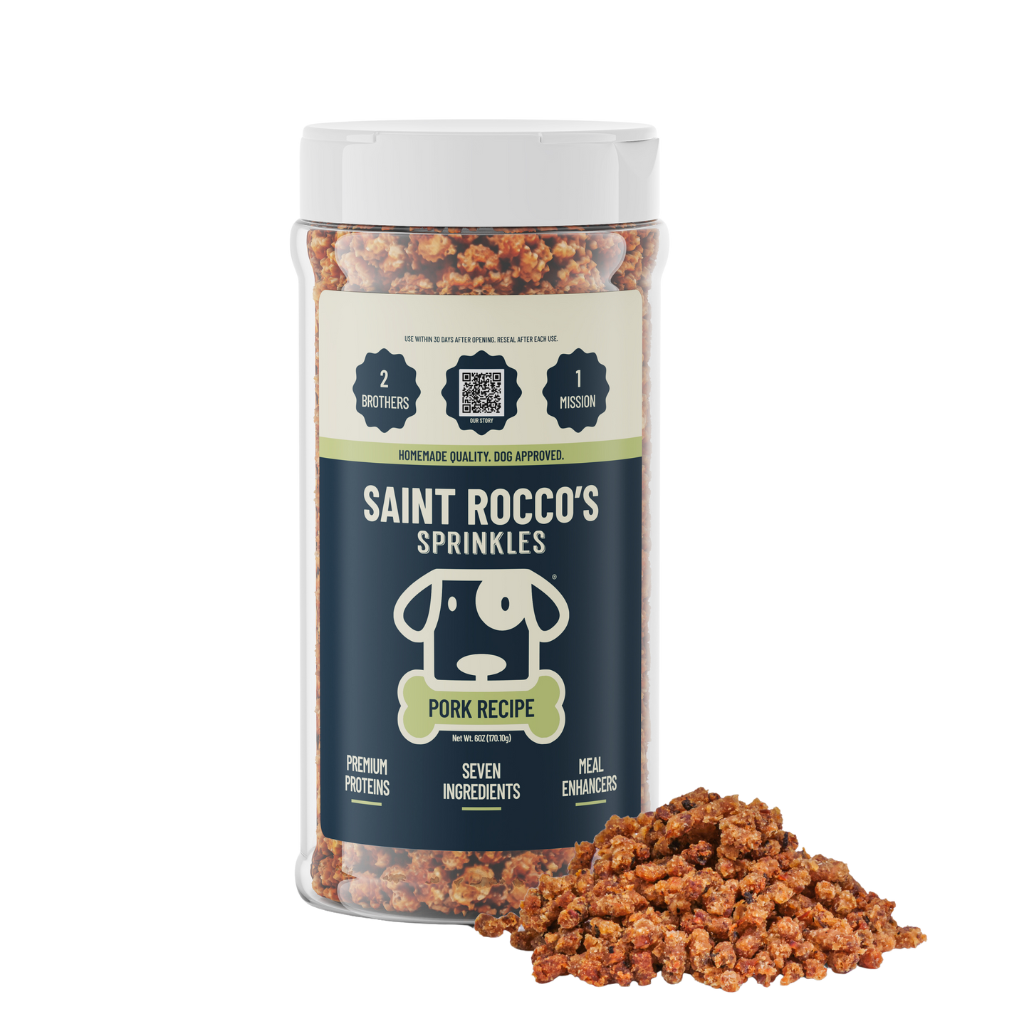 Saint Rocco's Pork & Apple Sprinkles 6oz