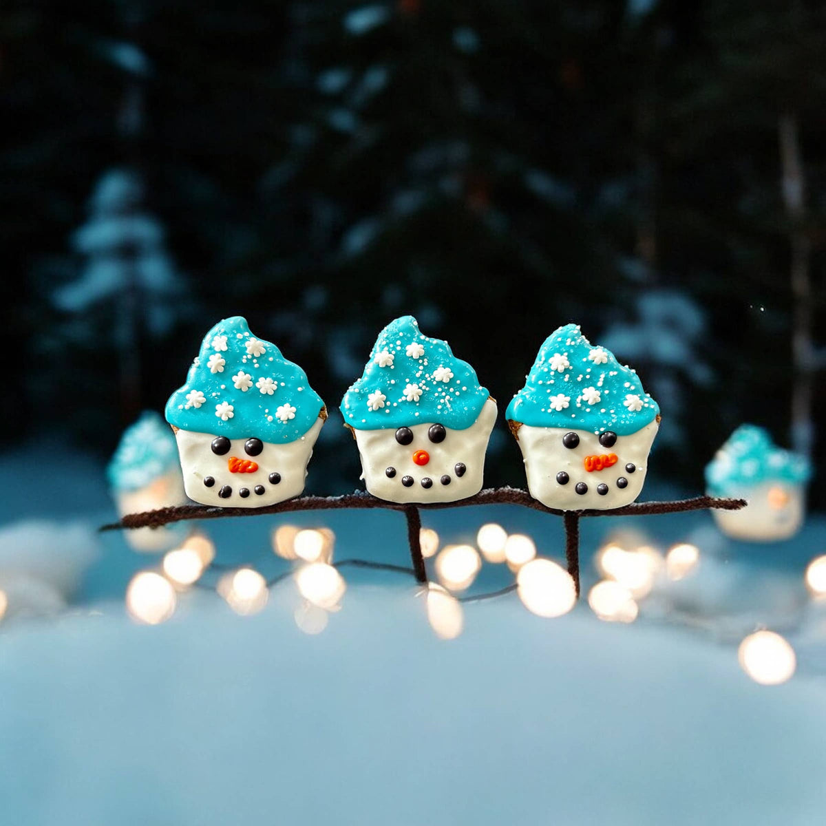 Frosty PUP-cakes dog treats
