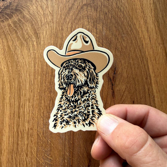 Doodle Cowdog Sticker