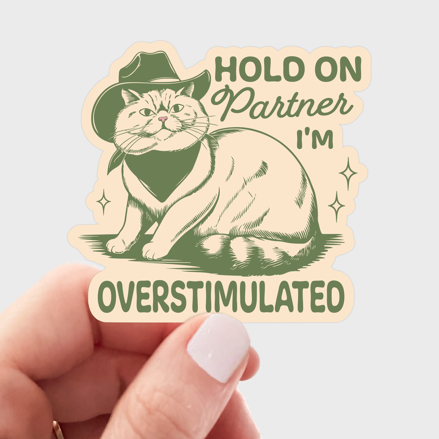 Hold on Partner Sticker