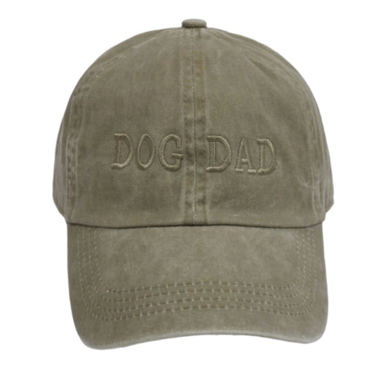 DOG DAD Baseball Cap: Khaki