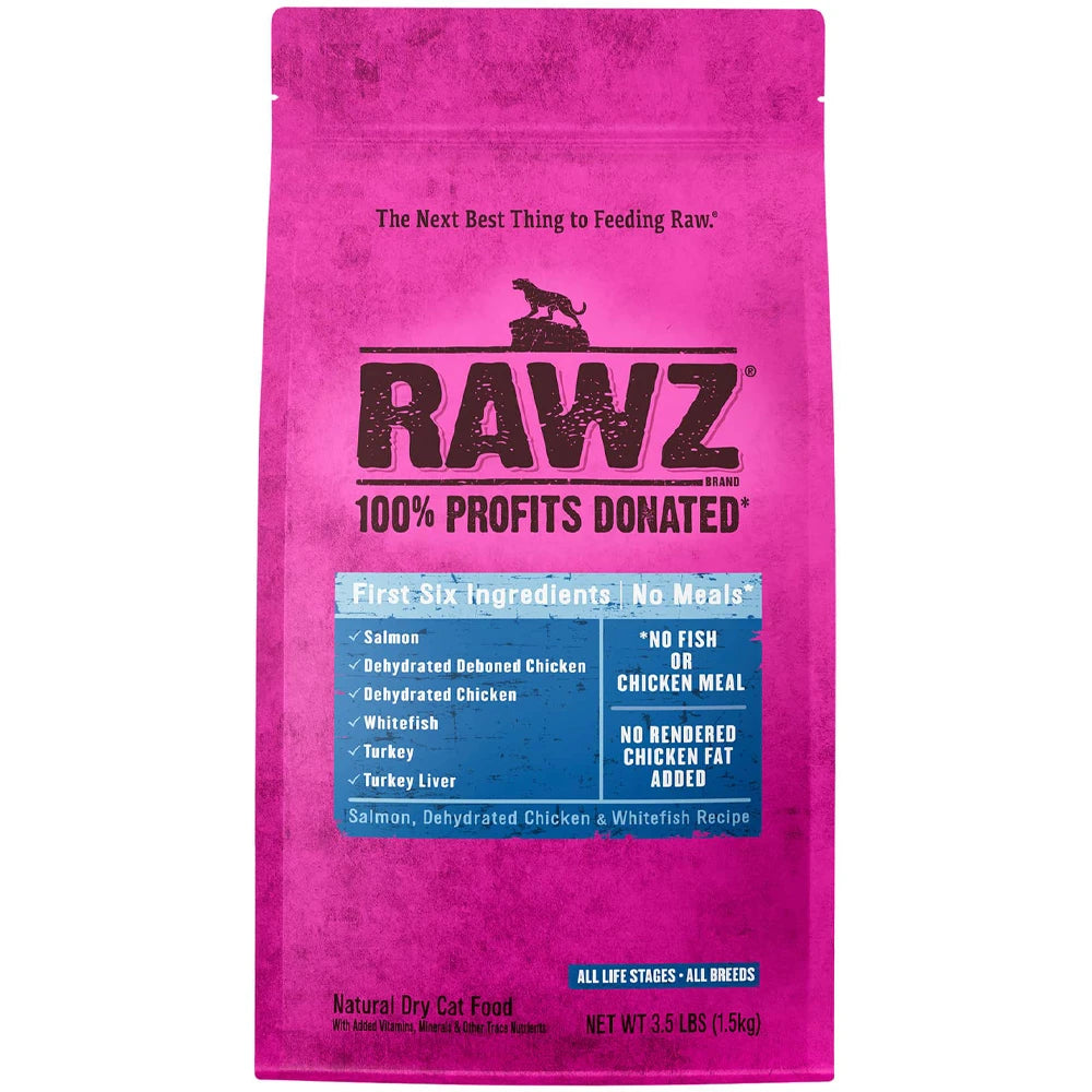 RAWZ Salmon, Chicken & Whitefish Dry Cat Food