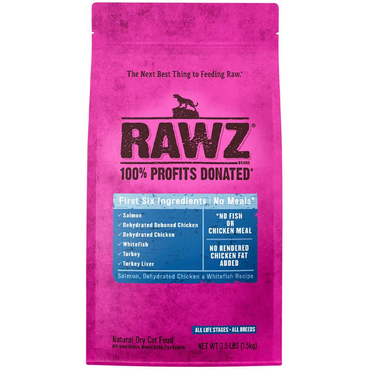 RAWZ Salmon, Chicken & Whitefish Dry Cat Food