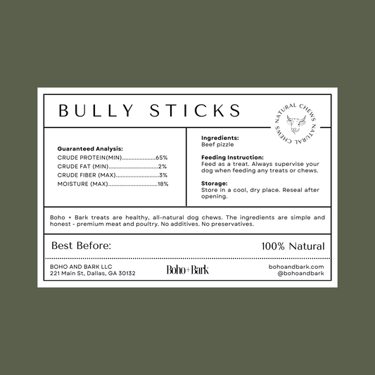 5 Pack of Bully Sticks
