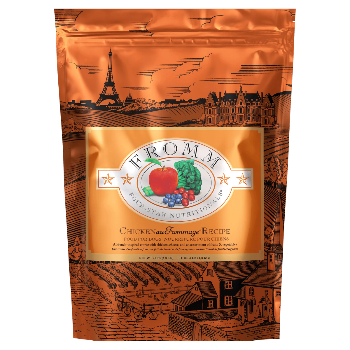 Fromm Four-Star Chicken Au Frommage Grain-Free Dry Dog Food - 4 lb