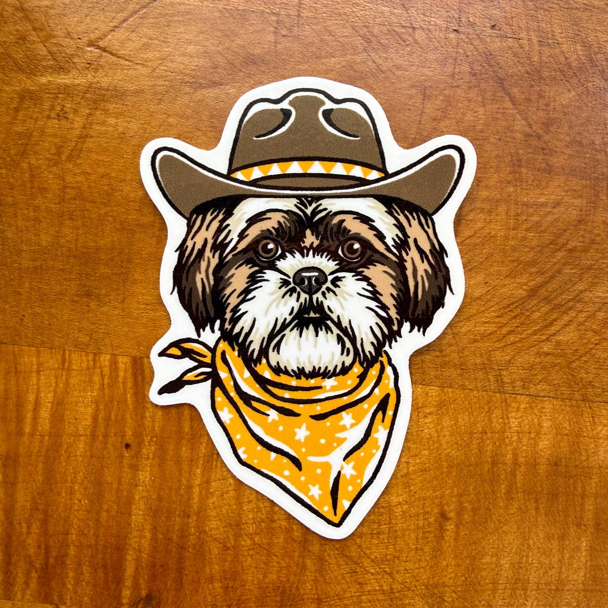 Shih Tzu Cowdog Sticker