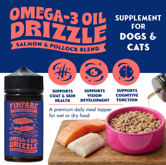 Wild Alaskan Fish Oil - Dog & Cat Supplement, 6.8oz