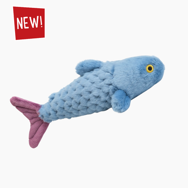 Fluff & Tuff Fitz Fish plush dog toy