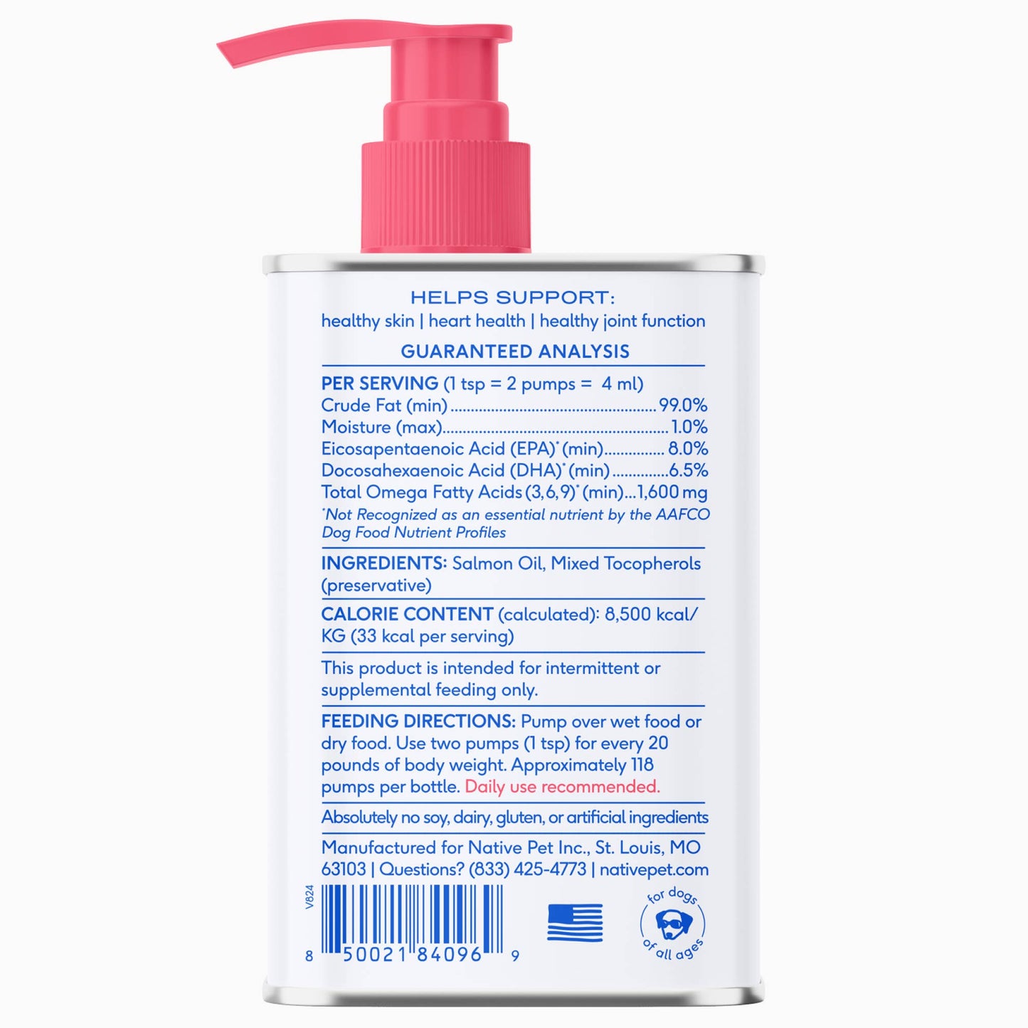 Alaskan Sockeye Salmon Oil: 8 oz