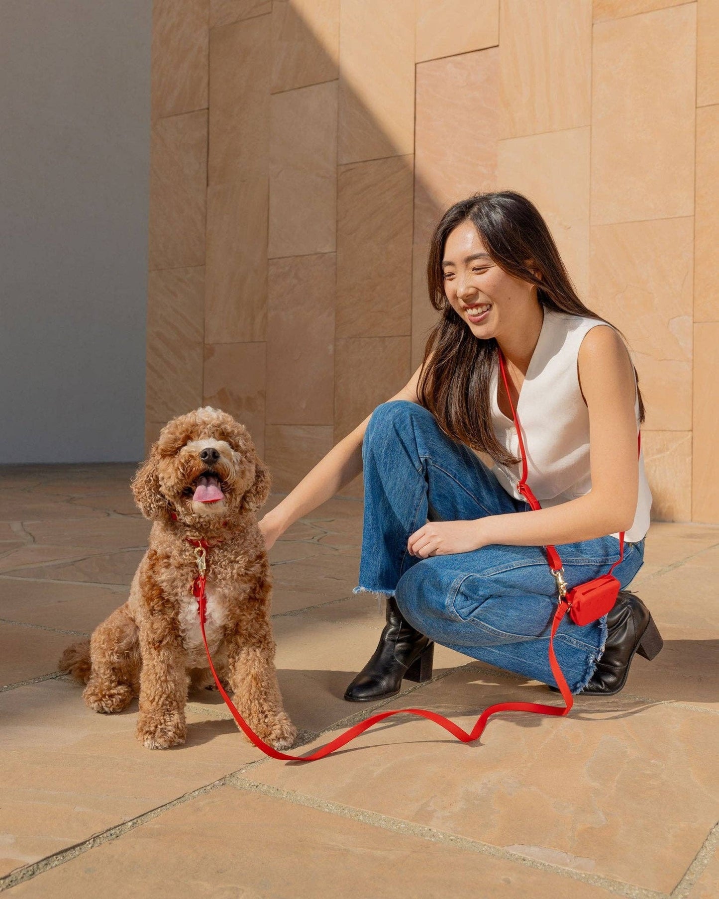 Cherry Red Cloud Lite Dog Harness