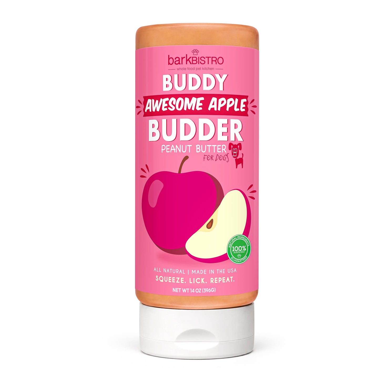 Buddy Butter 14oz Squeeze Apple