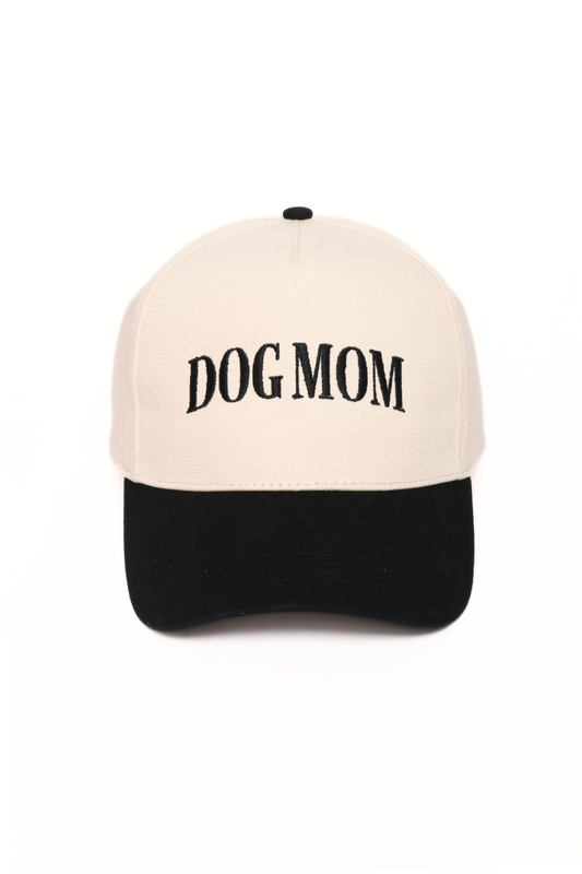 DOG MOM Black Cap