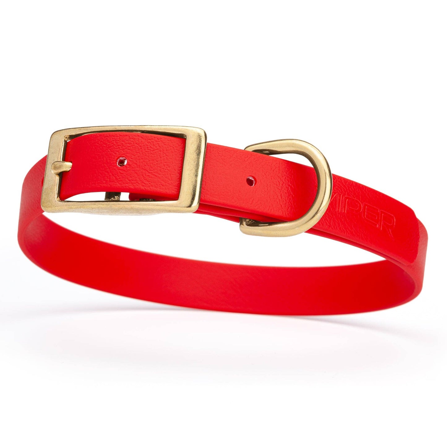 Cherry Biothane Waterproof Collar