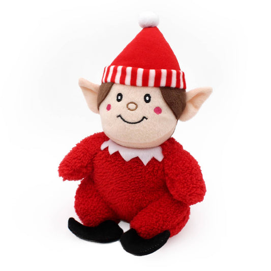 Holiday Cheeky Chumz - Red Elf - Dog Toy