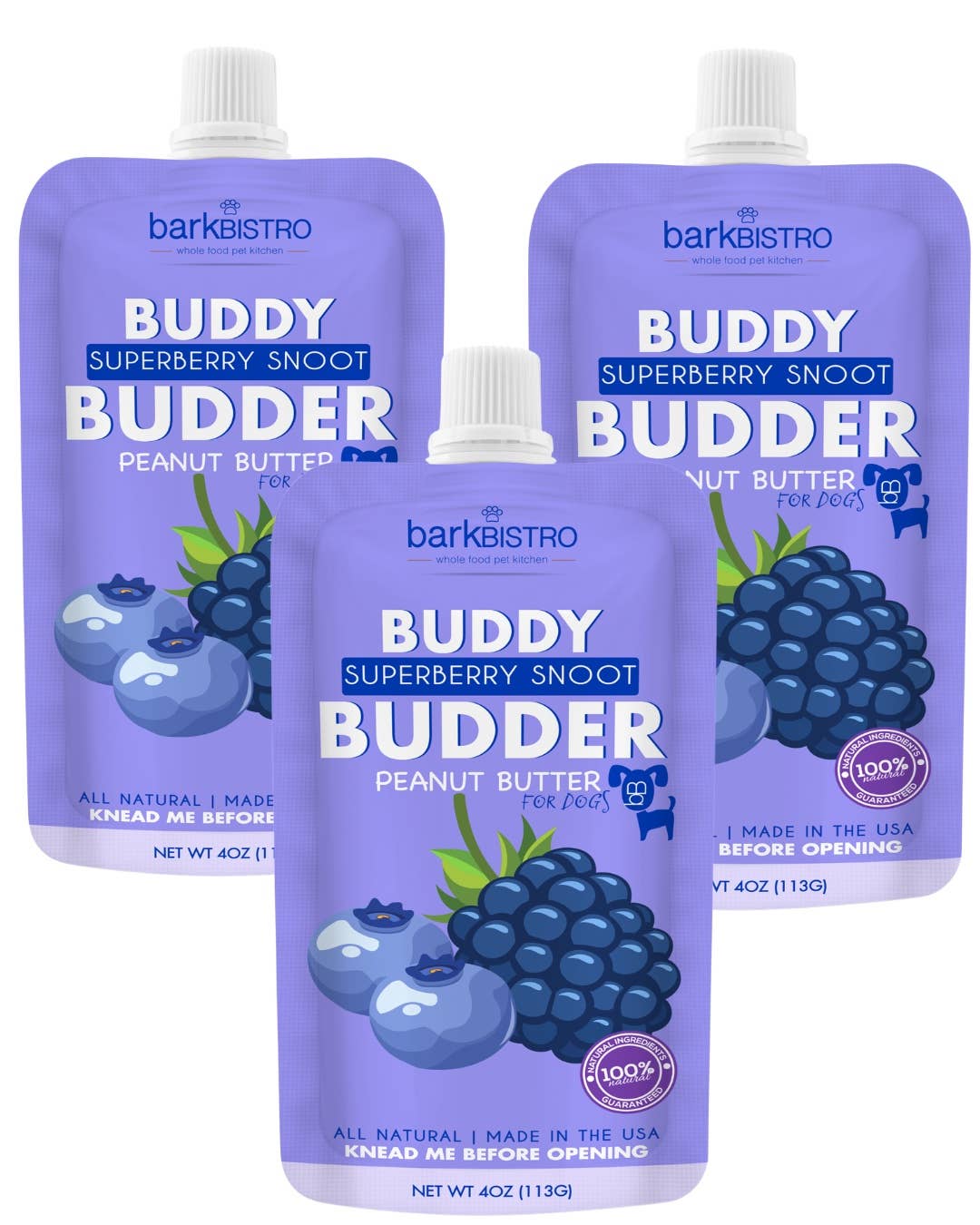 Buddy Butter 4oz Squeeze Superberry