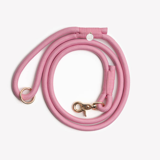 Pink Braided Rope Leash