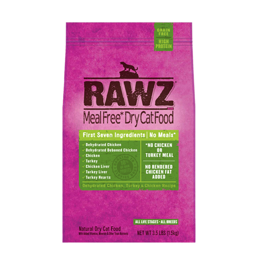 RAWZ Dehydrated Chicken & Turkey Dry Cat Food