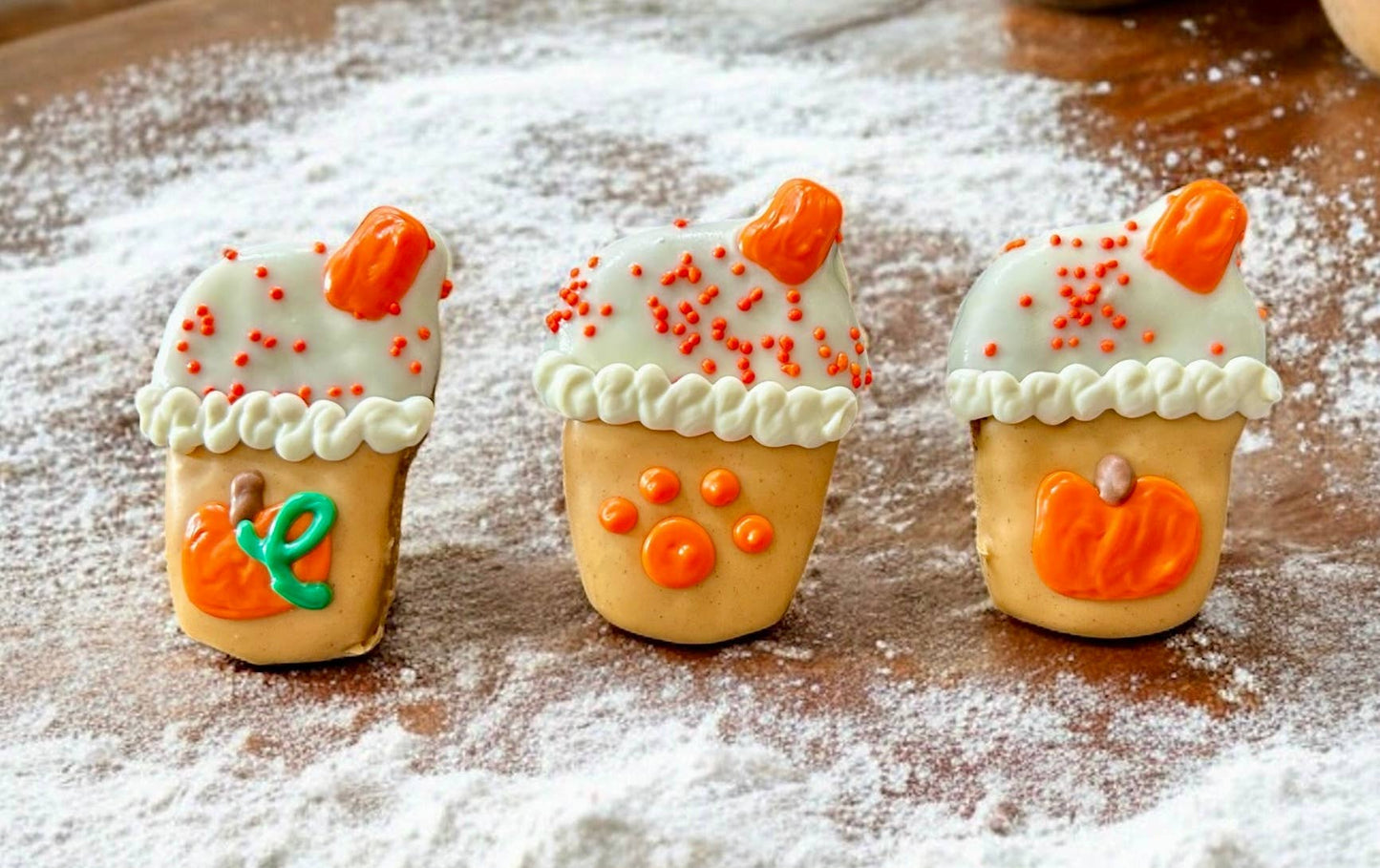 Mini Iced Pupkin Spice Coffee Dog Treat