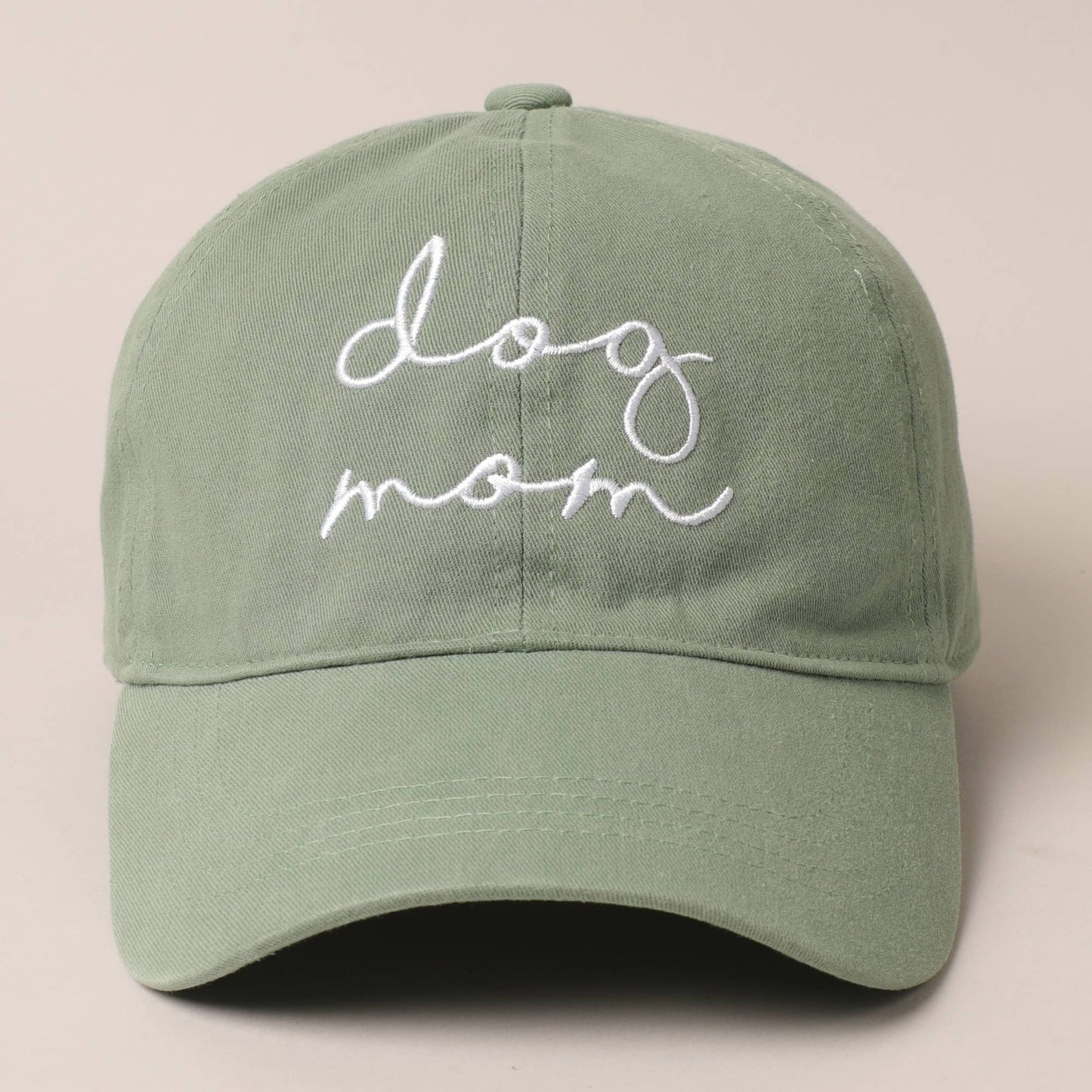 Dog Mom Lettering Embroidery Hat