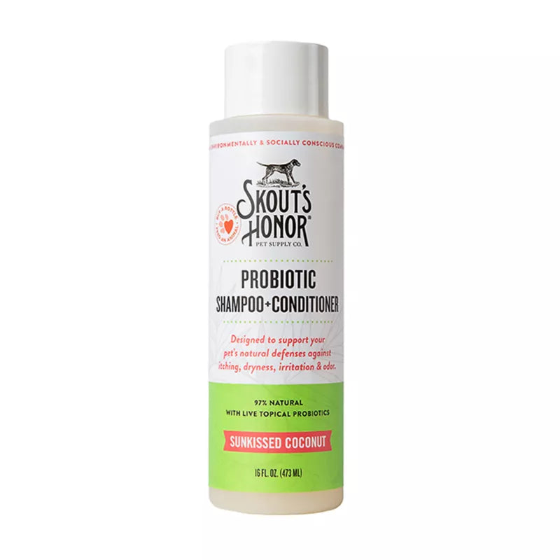 Skout's Honor Probiotic Shampoo + Conditioner Sunkissed Coconut 16oz