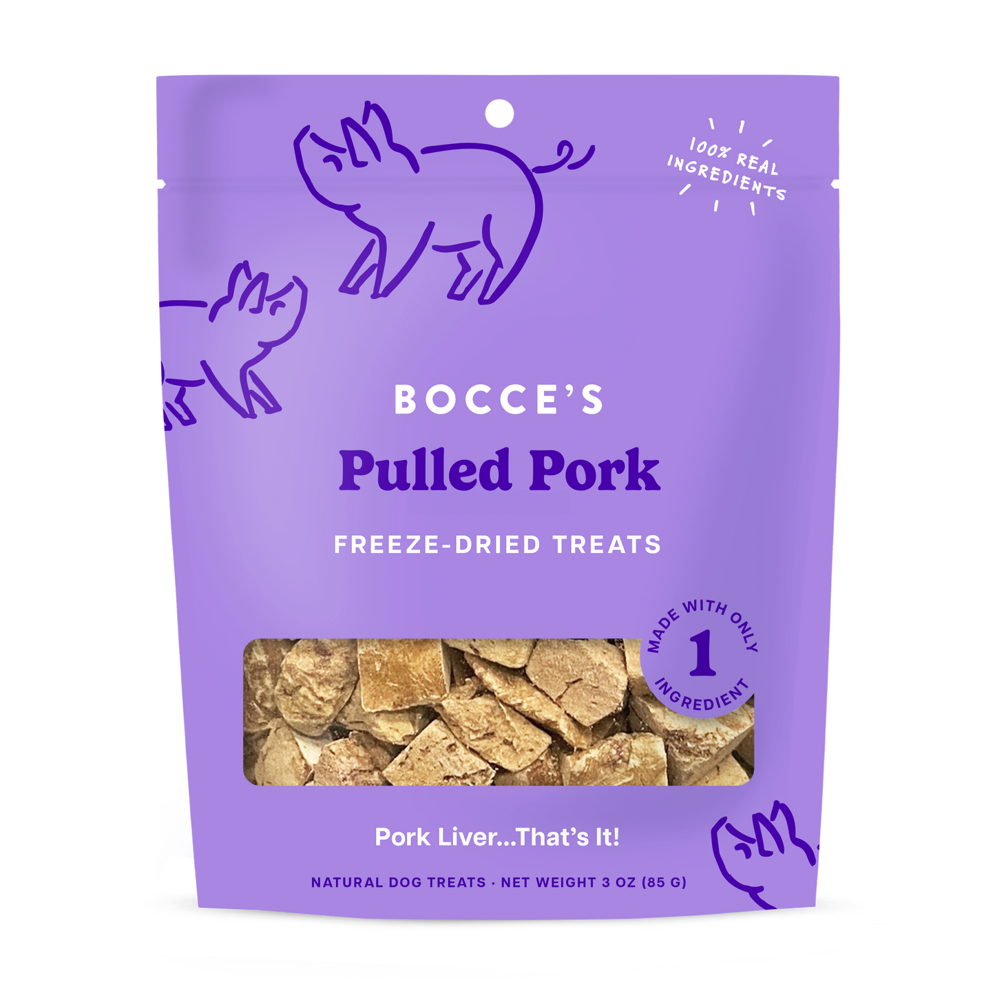 Pulled Pork, Freeze-Dried, 3oz
