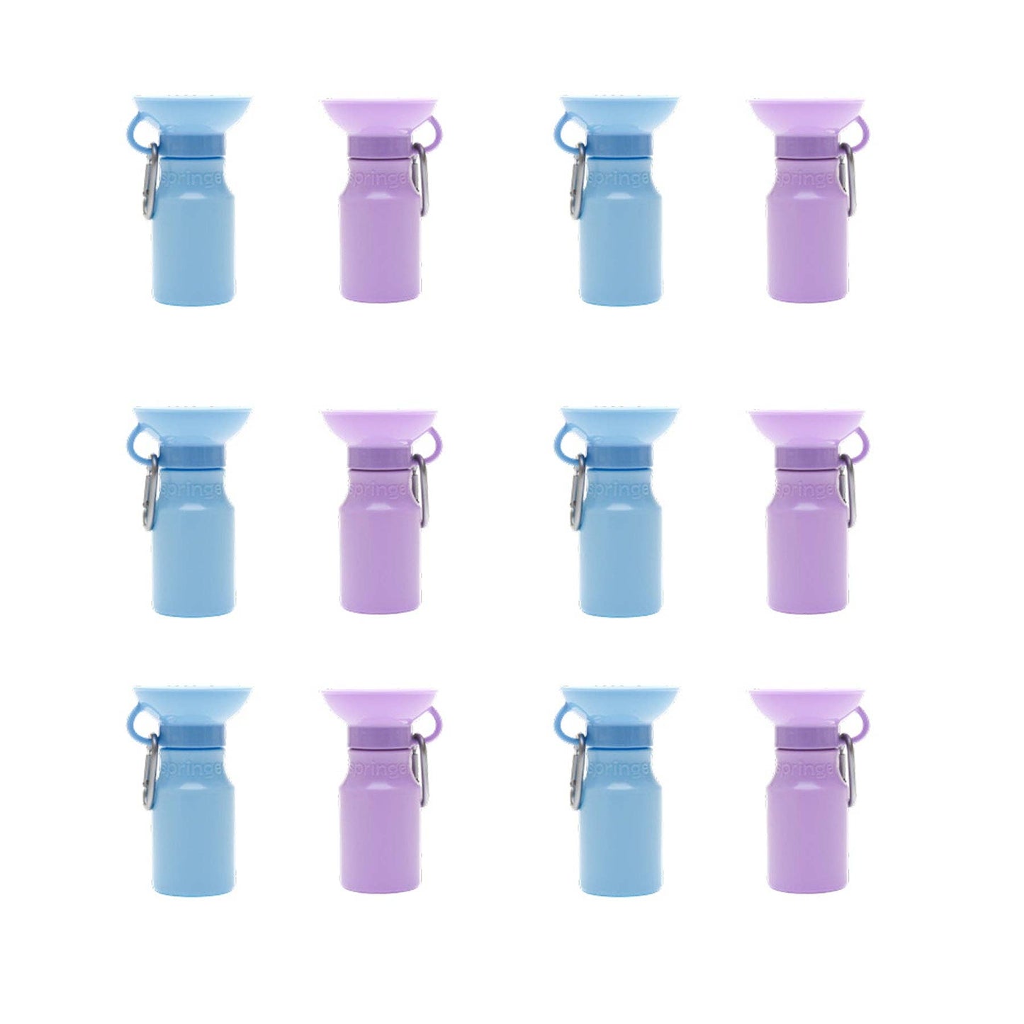NEW 15oz Mini Dog Water Travel Bottle Mixed Case (12-Pack)