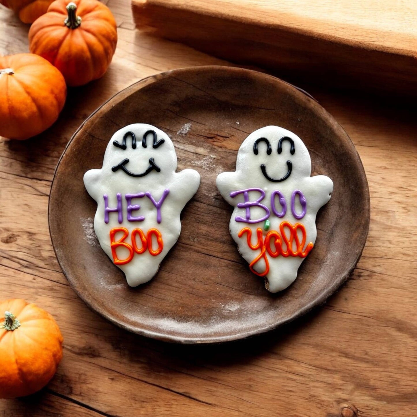 BOO Ghosts Halloween dog treats