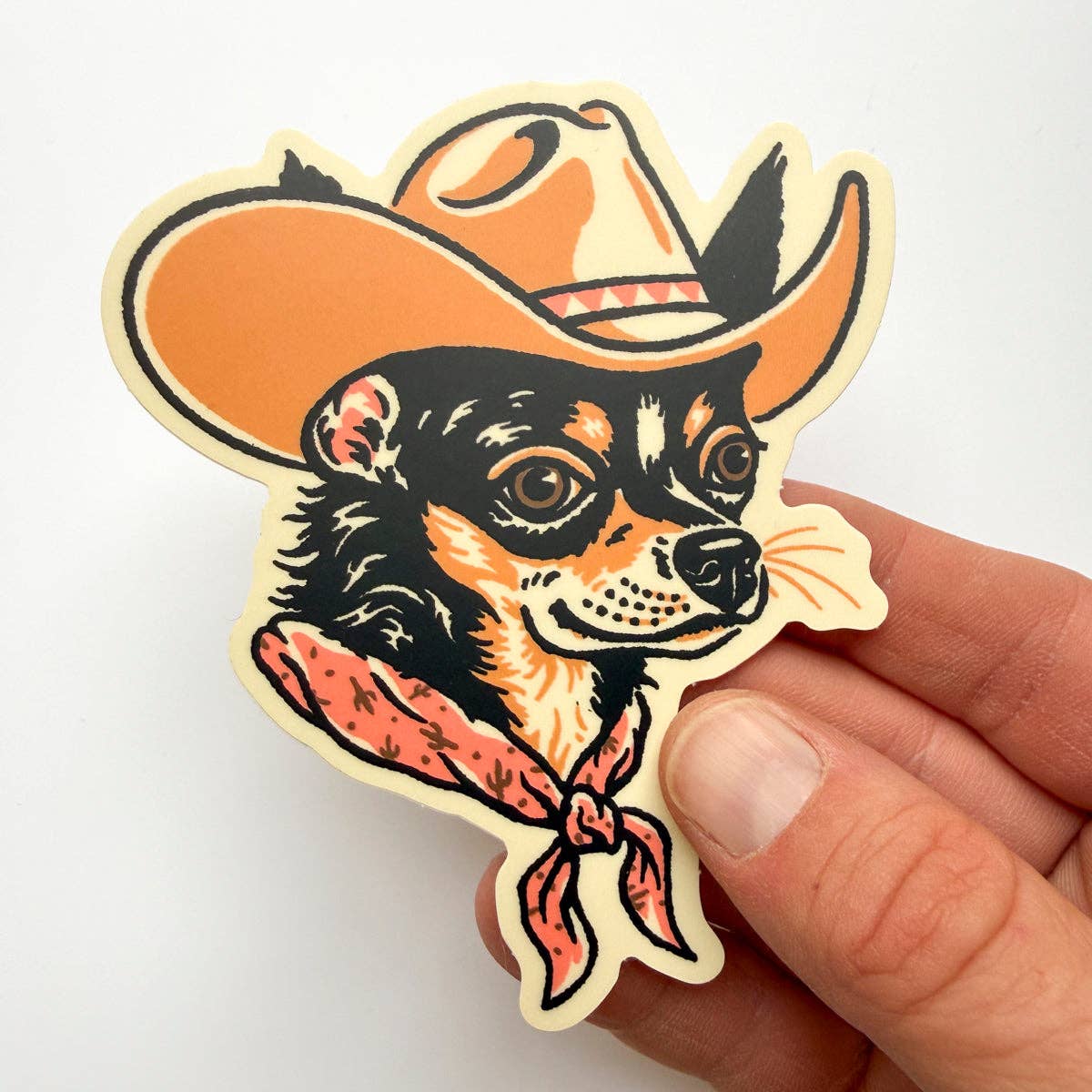 Chihuahua Cowdog Sticker