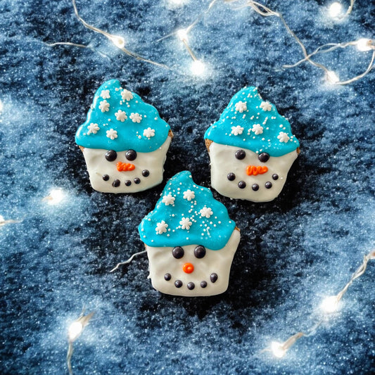 Frosty PUP-cakes dog treats