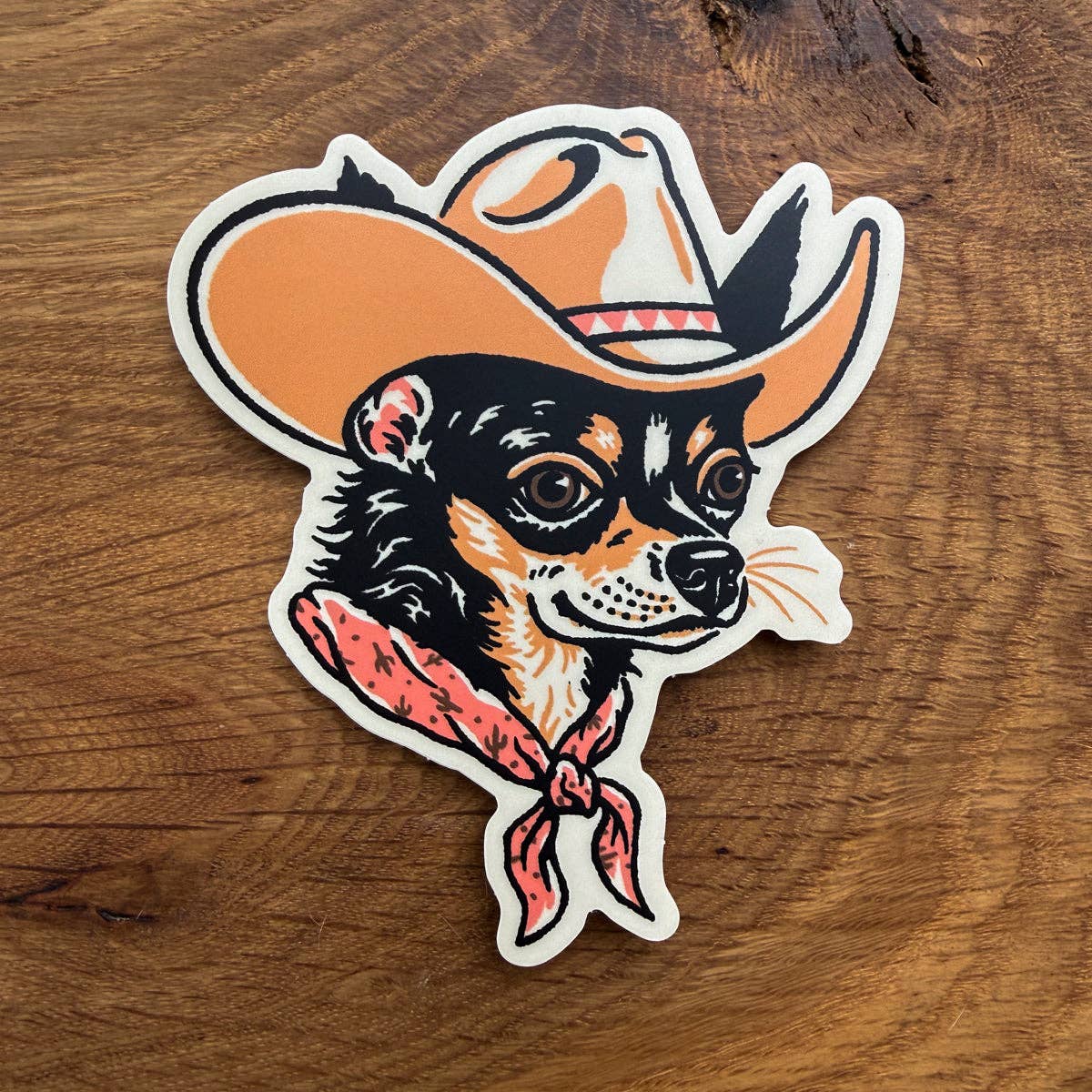 Chihuahua Cowdog Sticker