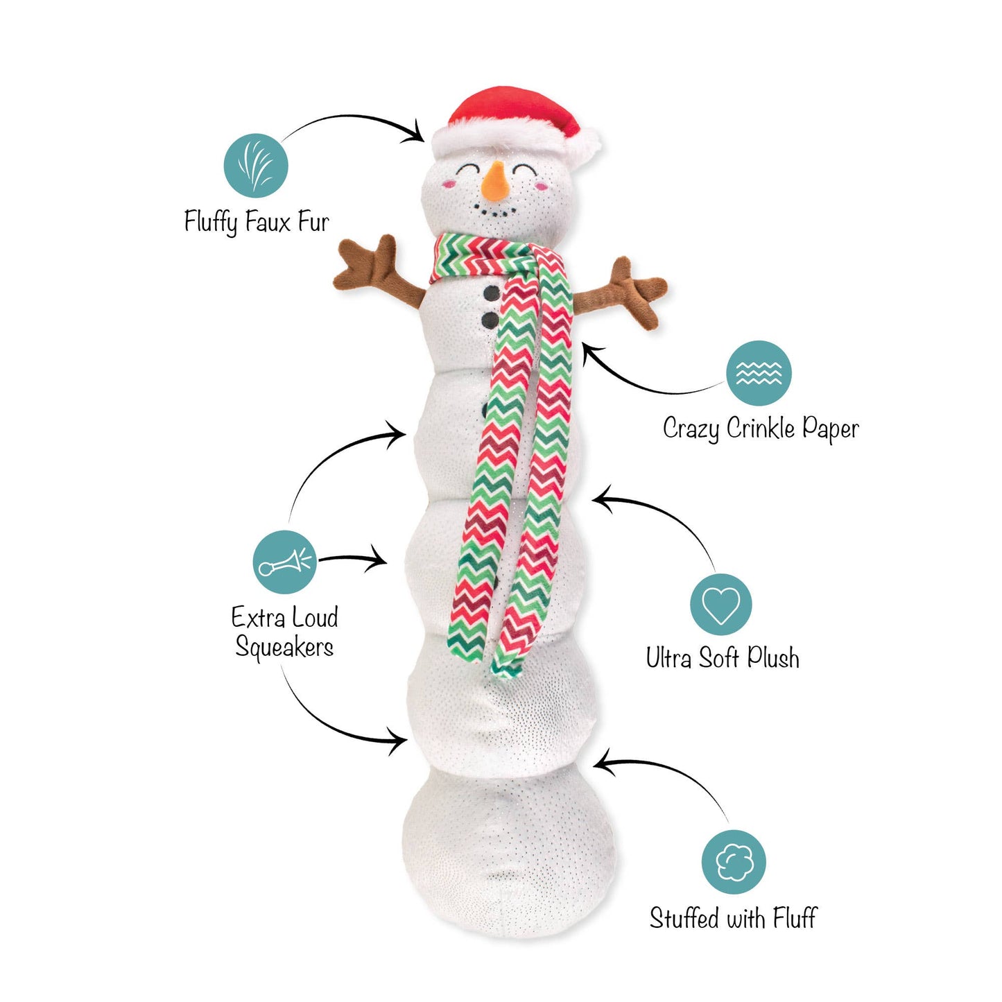 SNOWBALL PARTY LARGE DOG TOY