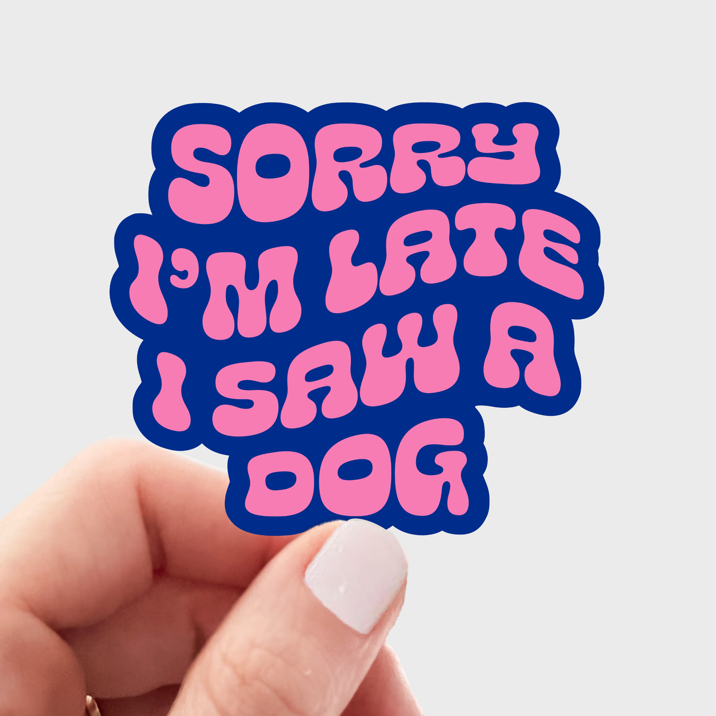 I'm Late Sticker