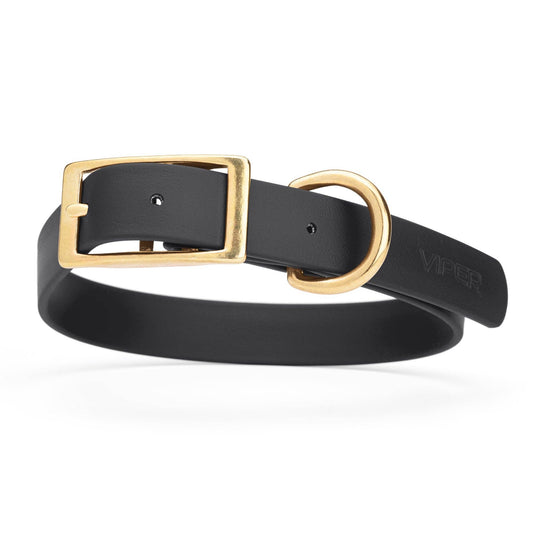 Black Biothane Waterproof Collar