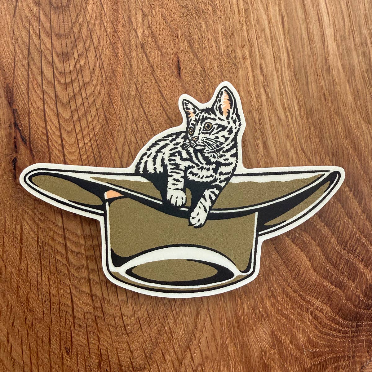 Kitten Cowboy Sticker