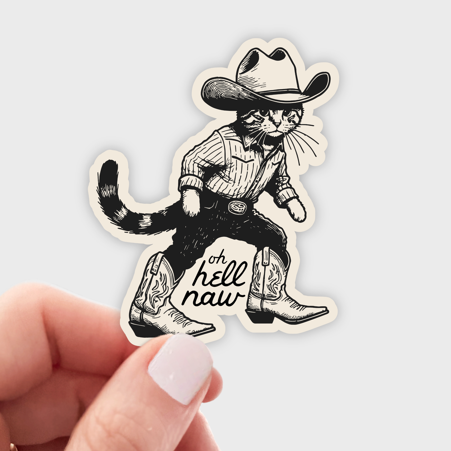 Oh Hell Naw Sticker