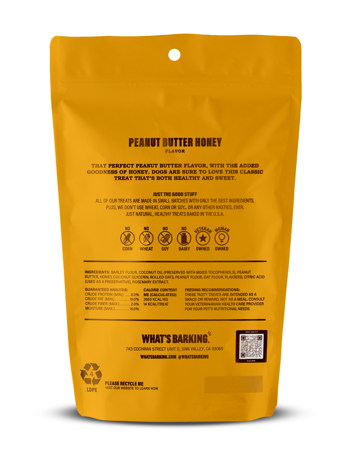 Peanut Butter Honey Treats 6oz