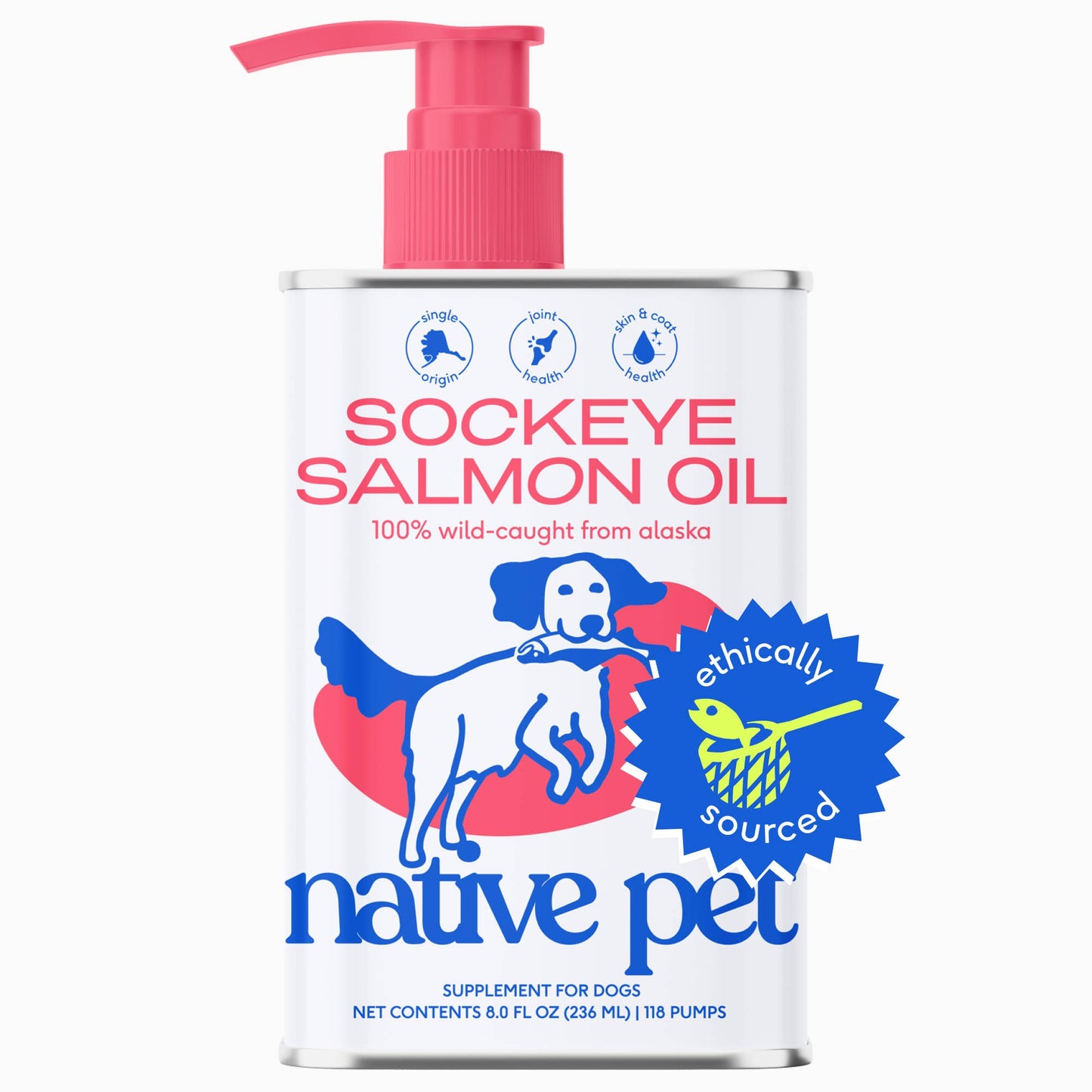Alaskan Sockeye Salmon Oil: 8 oz