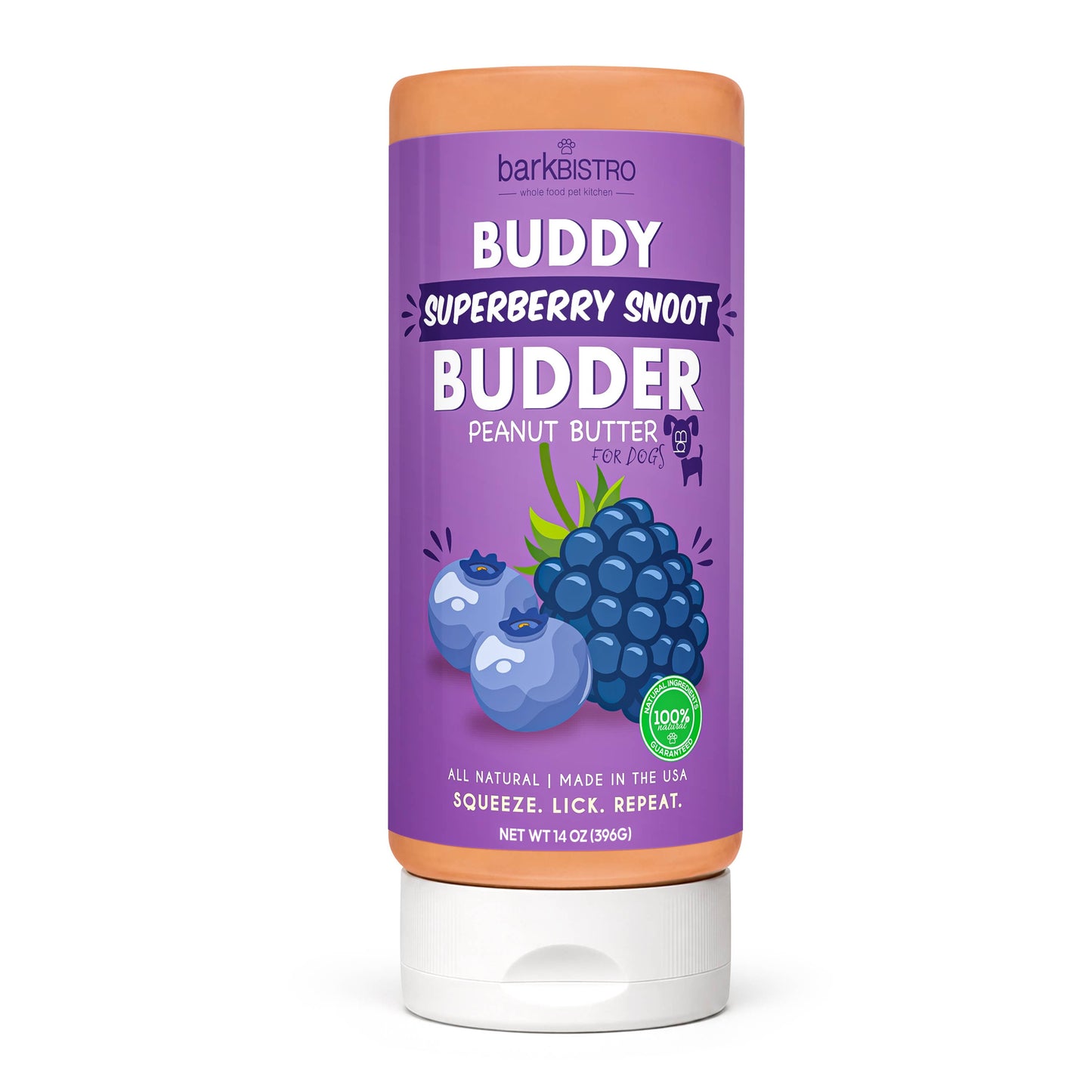 Buddy Butter 14oz Squeeze Superberry