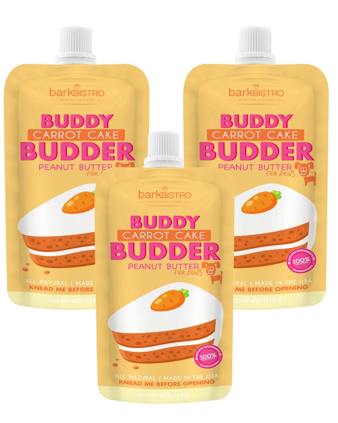 Buddy Butter 4oz Squeeze Carrot Cake