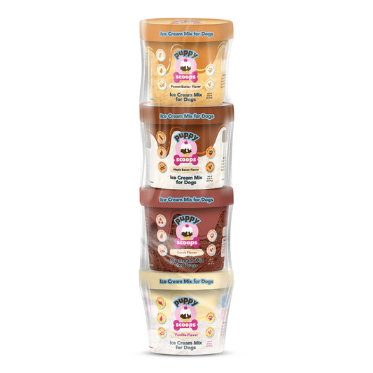 Puppy Scoops Ice Cream Mix Sample Pack - All 4 Flavors