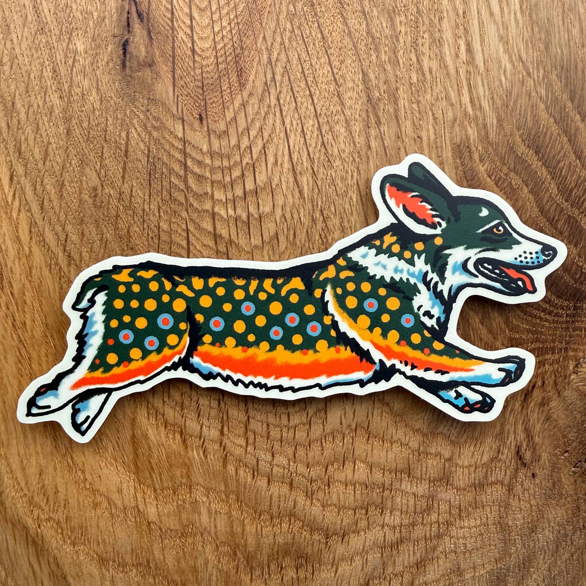 Corgi Brook Trout Sticker
