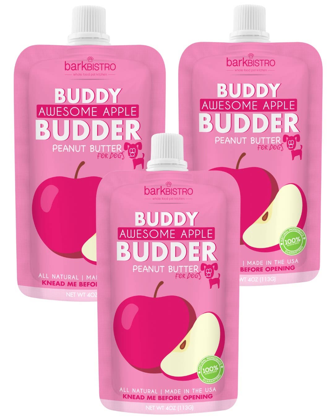 Buddy Butter 4oz Squeeze Apple