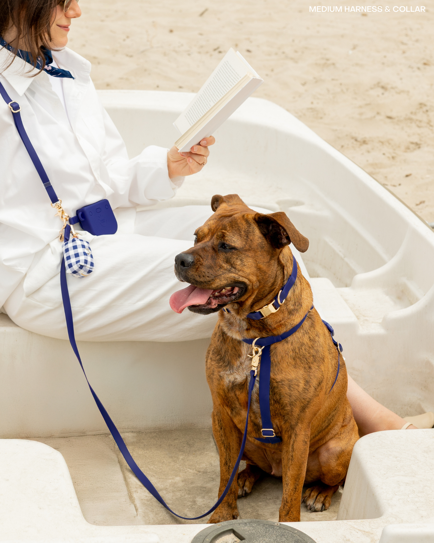 Navy Cloud Lite Dog Harness