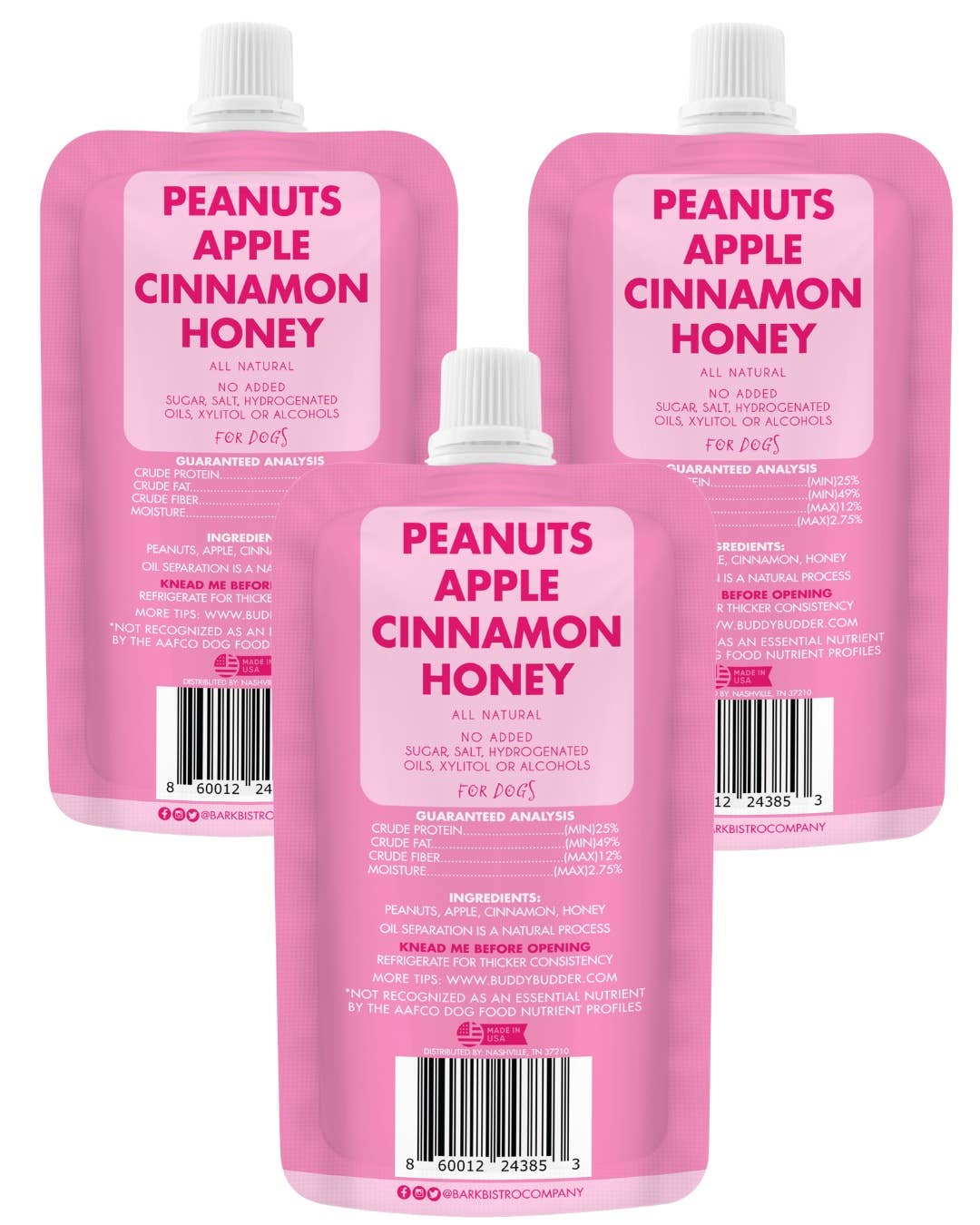Buddy Butter 4oz Squeeze Apple