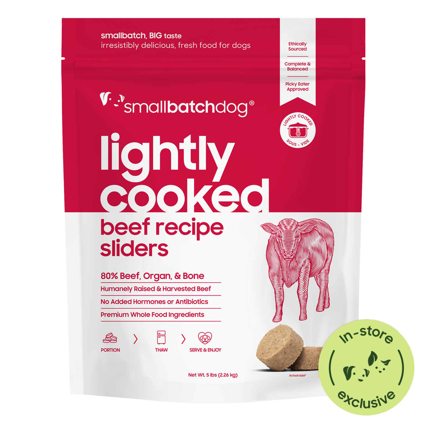 Smallbatch Dog Lightly Cooked Beef