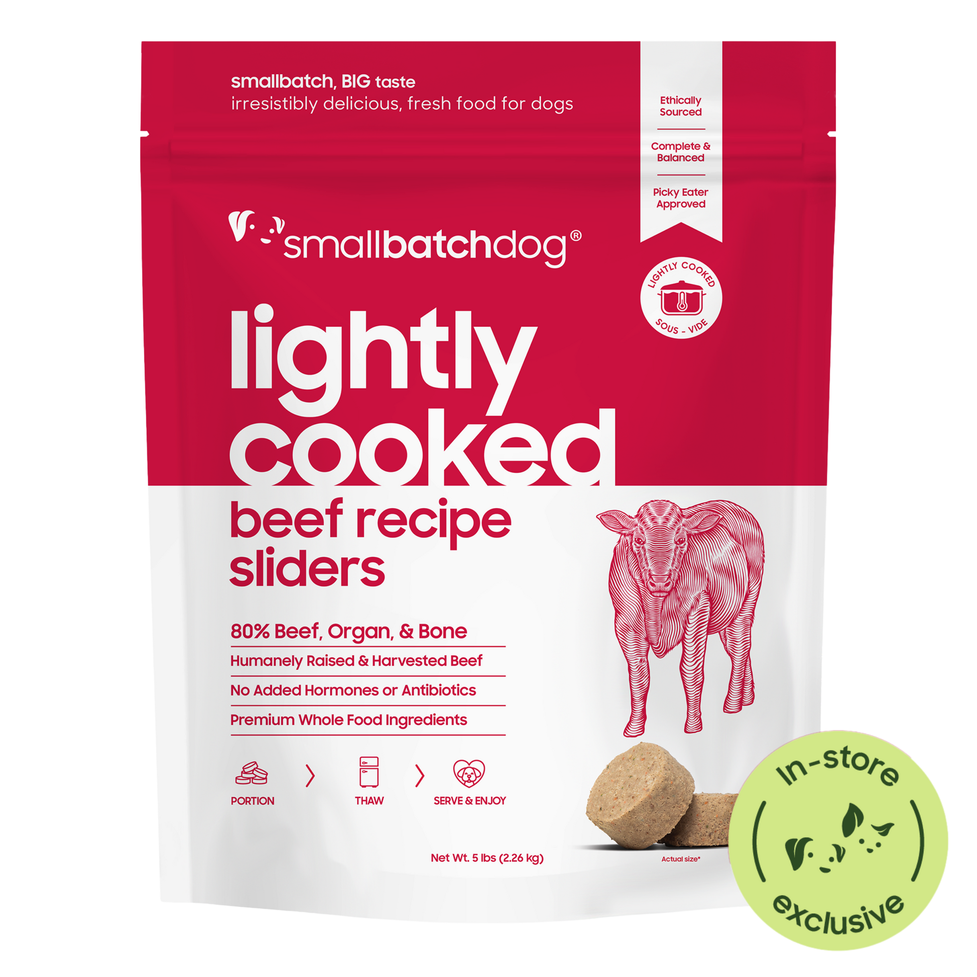 Smallbatch Dog Lightly Cooked Beef
