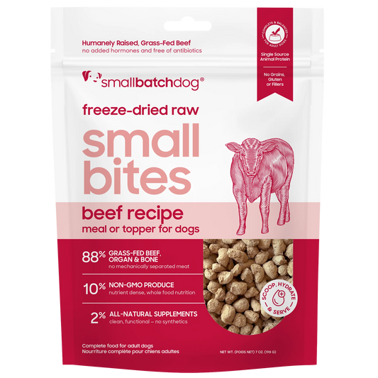 Beef Small Bites FD Raw 7oz