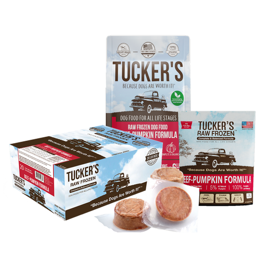 Tucker's Frozen Raw Dog Food Pork, Beef & Pumpkin 3lb