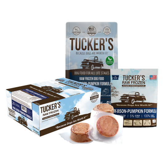 Tucker's Frozen Raw Dog Food Pork, Bison & Pumpkin 3lb